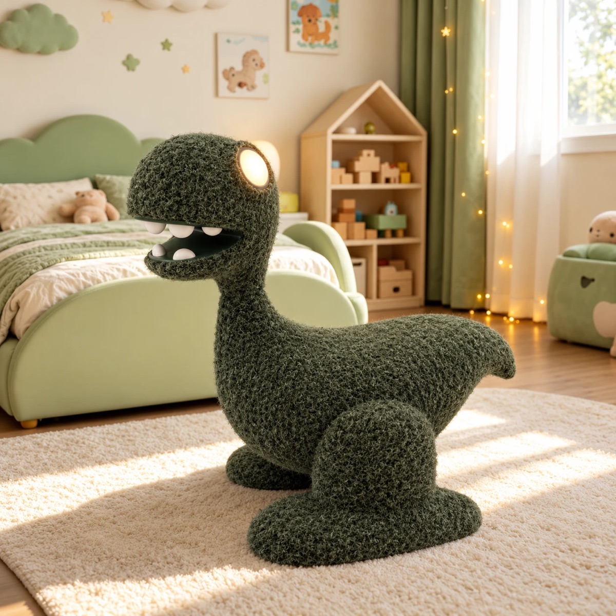 Lumo — Dino with glowing eyes